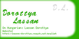 dorottya lassan business card